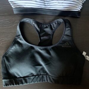 Adidas black sports bra